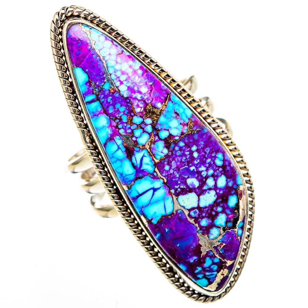 Purple Copper Turquoise Rings handcrafted by Ana Silver Co - RING103029