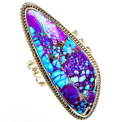 Purple Copper Turquoise Rings handcrafted by Ana Silver Co - RING103029