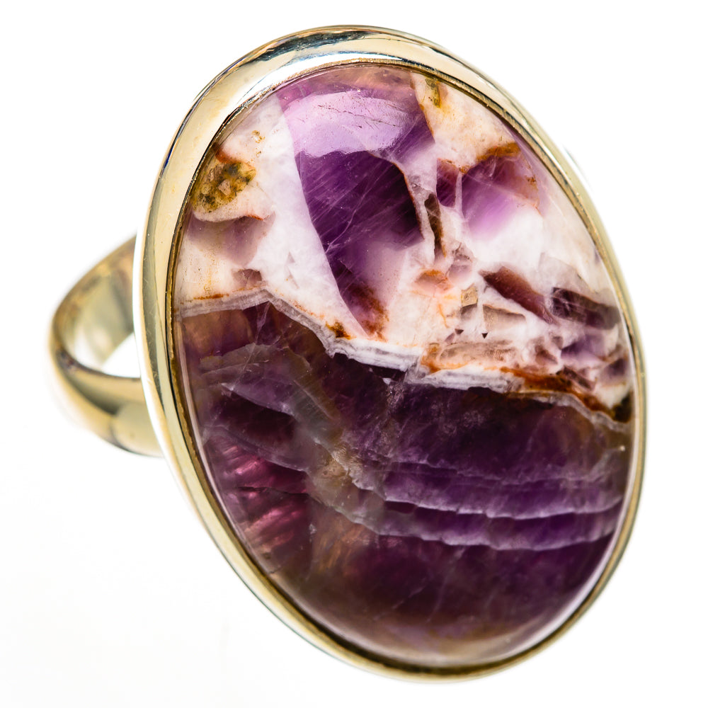 Chevron Amethyst Rings handcrafted by Ana Silver Co - RING103031 - Photo 2