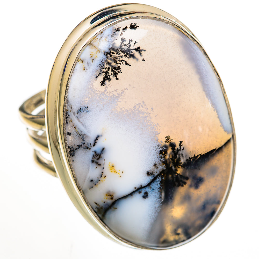 Dendritic Opal Rings handcrafted by Ana Silver Co - RING103042