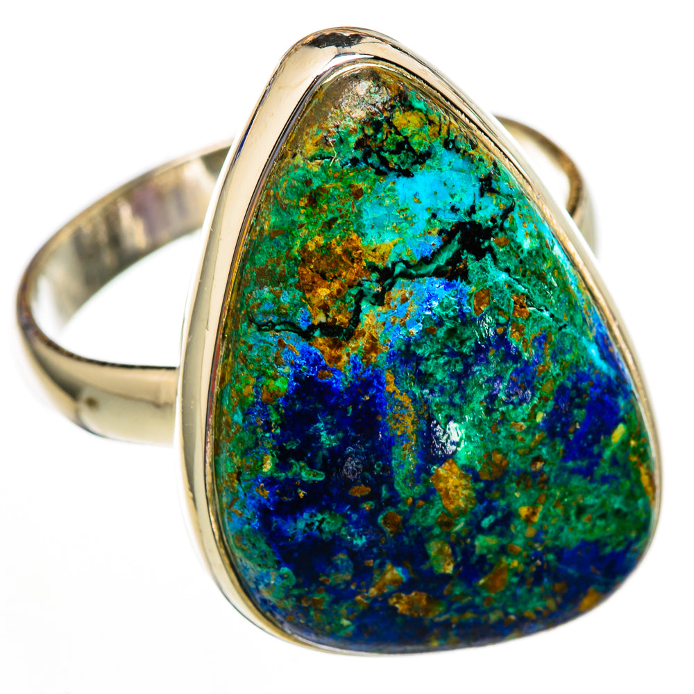 Azurite Malachite Rings handcrafted by Ana Silver Co - RING103045 - Photo 2