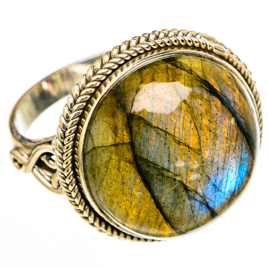 Labradorite Rings handcrafted by Ana Silver Co - RING103054