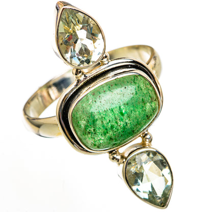 Green Aventurine Rings handcrafted by Ana Silver Co - RING103062 - Photo 2