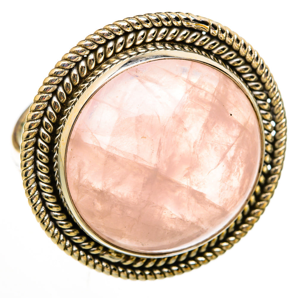 Rose Quartz Rings handcrafted by Ana Silver Co - RING103071 - Photo 2