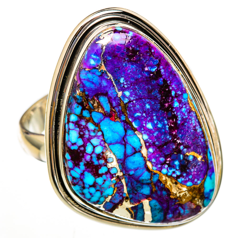 Purple Copper Turquoise Rings handcrafted by Ana Silver Co - RING103080