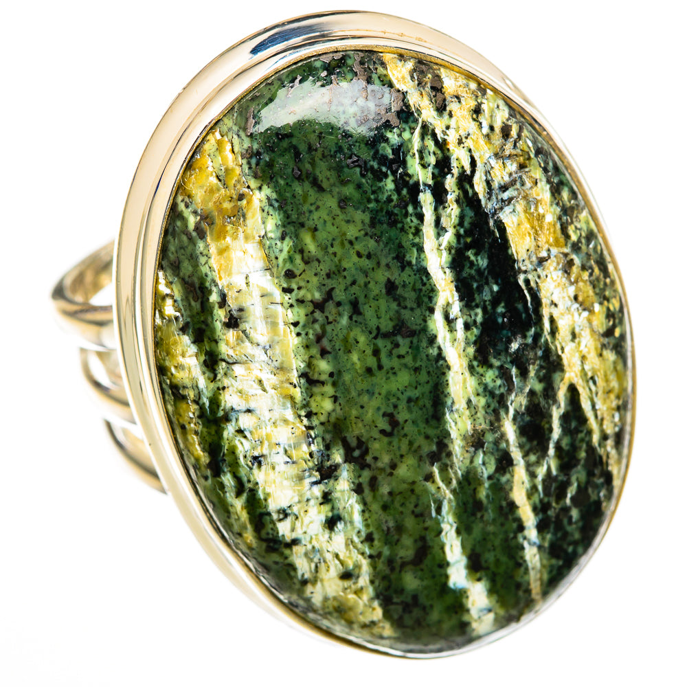 Lizard Jasper Rings handcrafted by Ana Silver Co - RING103113