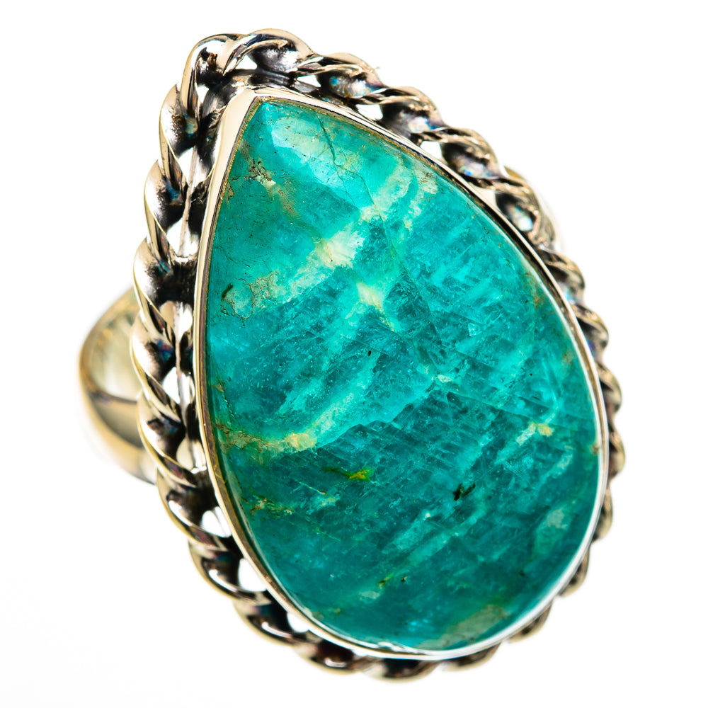Amazonite Rings handcrafted by Ana Silver Co - RING103115 - Photo 2