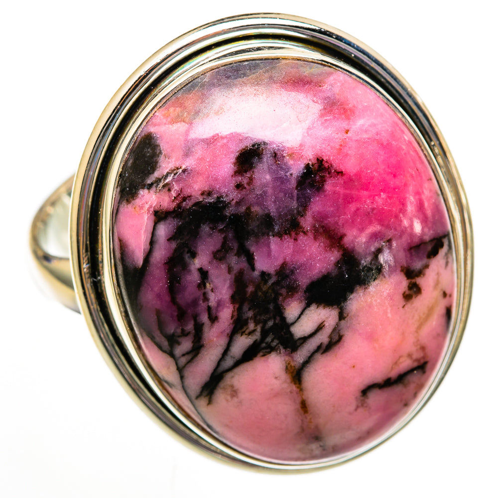 Rhodonite Rings handcrafted by Ana Silver Co - RING103127