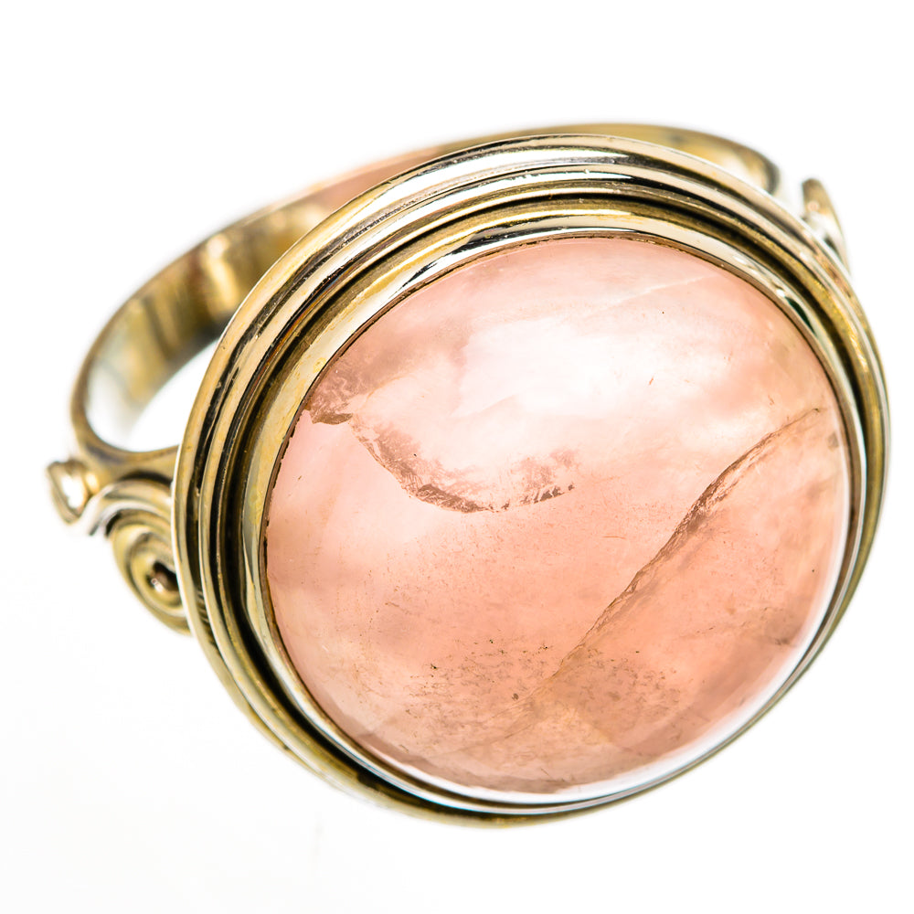 Rose Quartz Rings handcrafted by Ana Silver Co - RING103128 - Photo 2