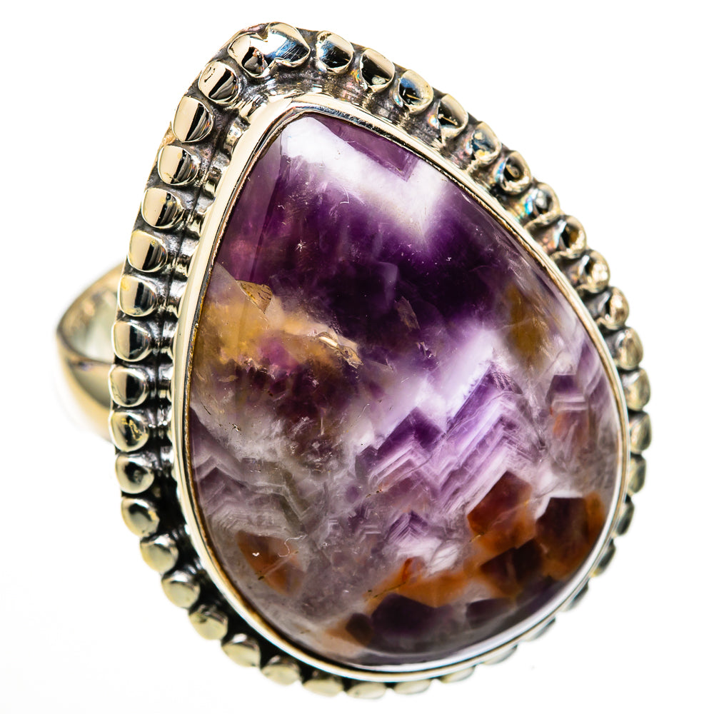 Chevron Amethyst Rings handcrafted by Ana Silver Co - RING103130