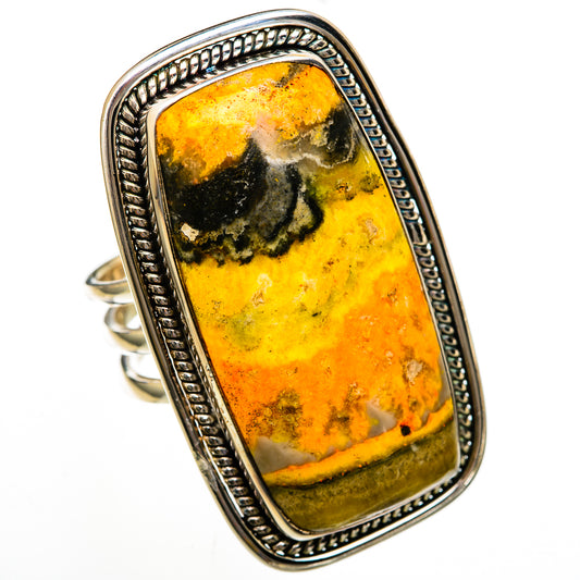 Bumble Bee Jasper Rings handcrafted by Ana Silver Co - RING103151