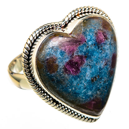 Ruby Fuchsite Rings handcrafted by Ana Silver Co - RING103159