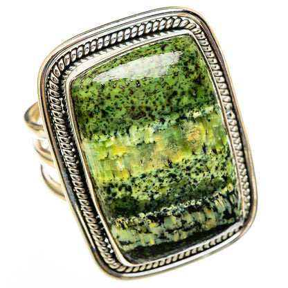 Lizard Jasper Rings handcrafted by Ana Silver Co - RING103168 - Photo 2