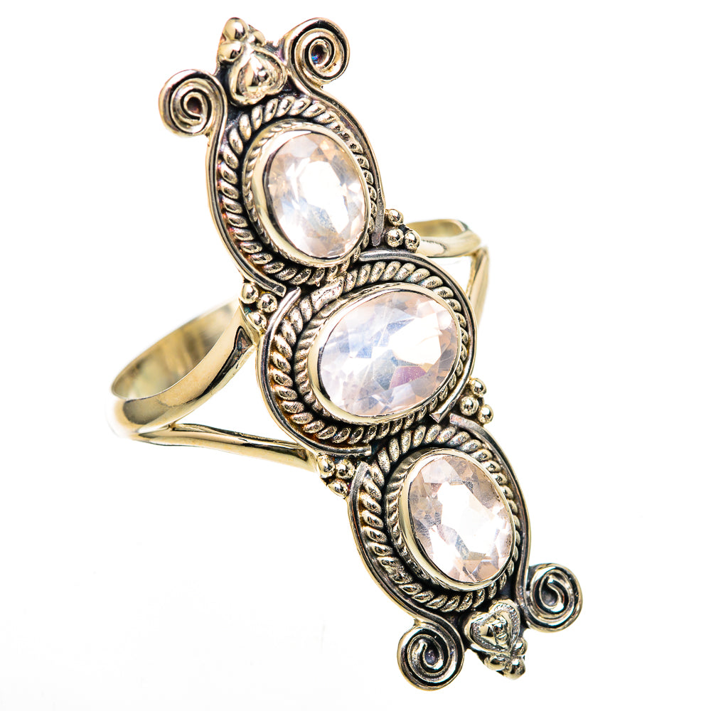 Rose Quartz Rings handcrafted by Ana Silver Co - RING103172 - Photo 2