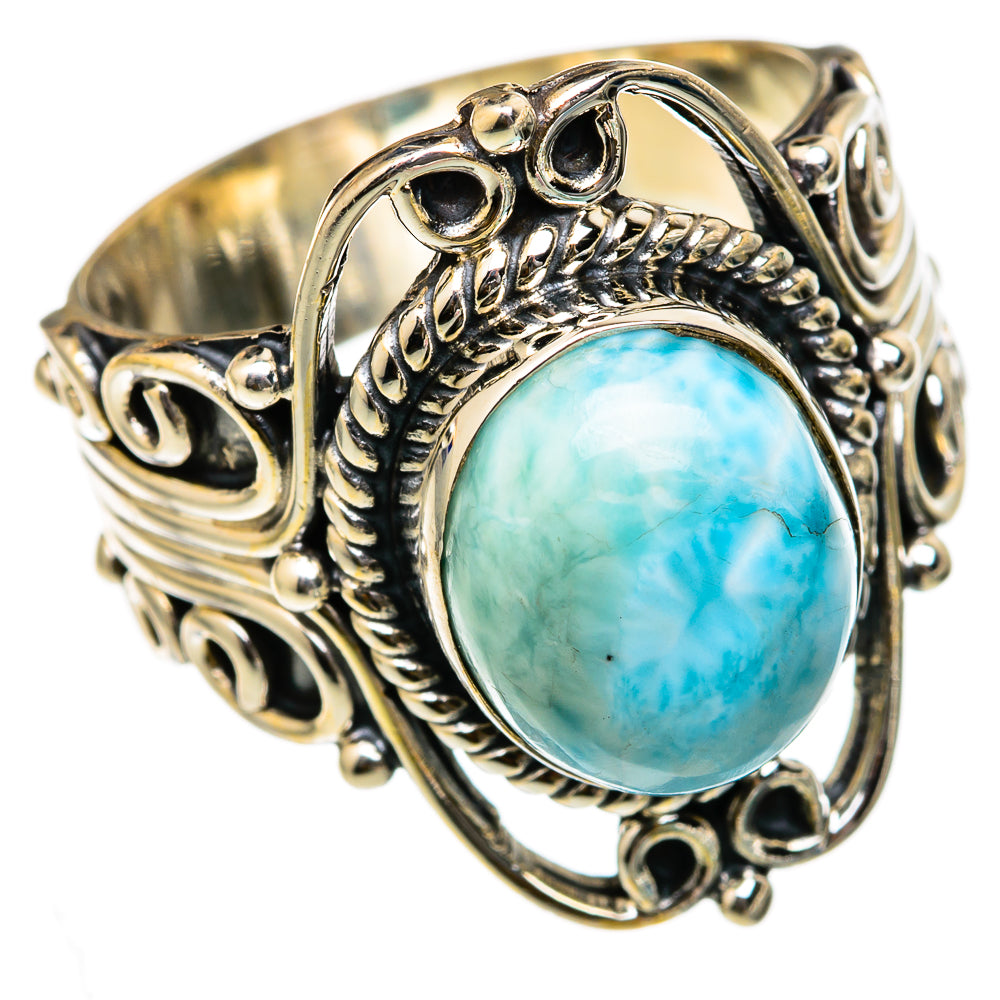 Larimar Rings handcrafted by Ana Silver Co - RING103174 - Photo 2