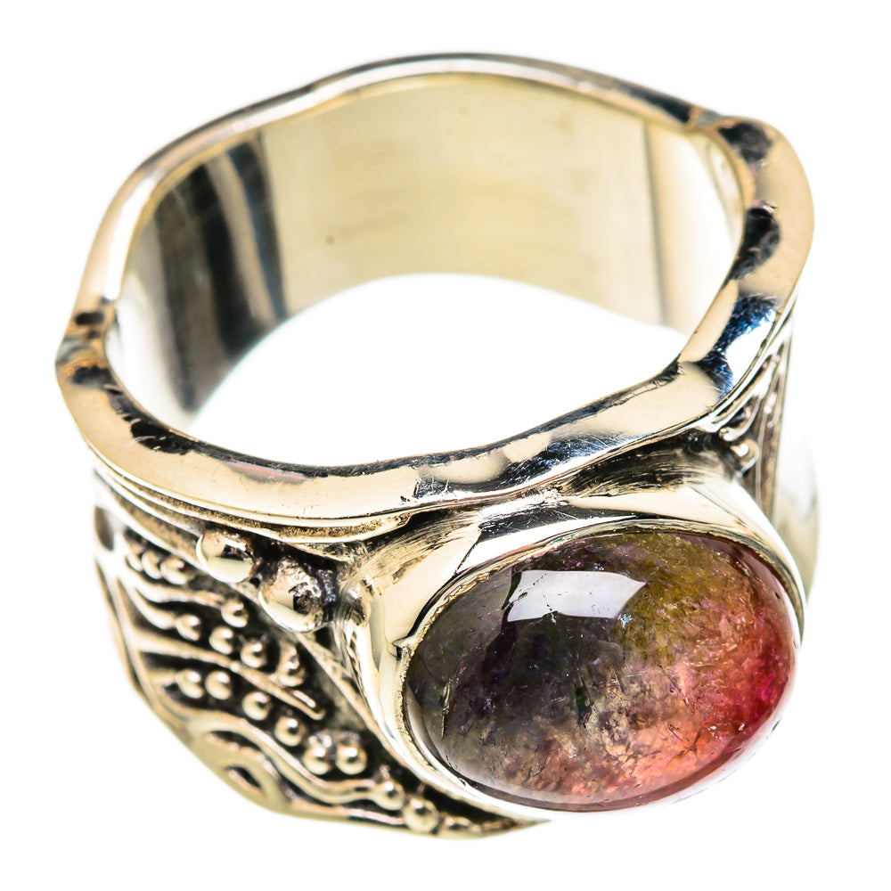 Watermelon Tourmaline Rings handcrafted by Ana Silver Co - RING103194