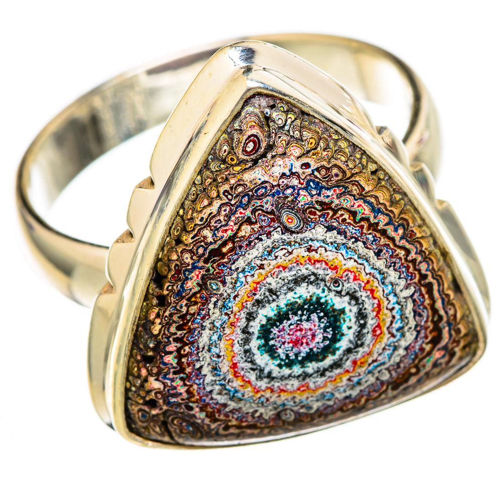 Fordite Rings handcrafted by Ana Silver Co - RING103203