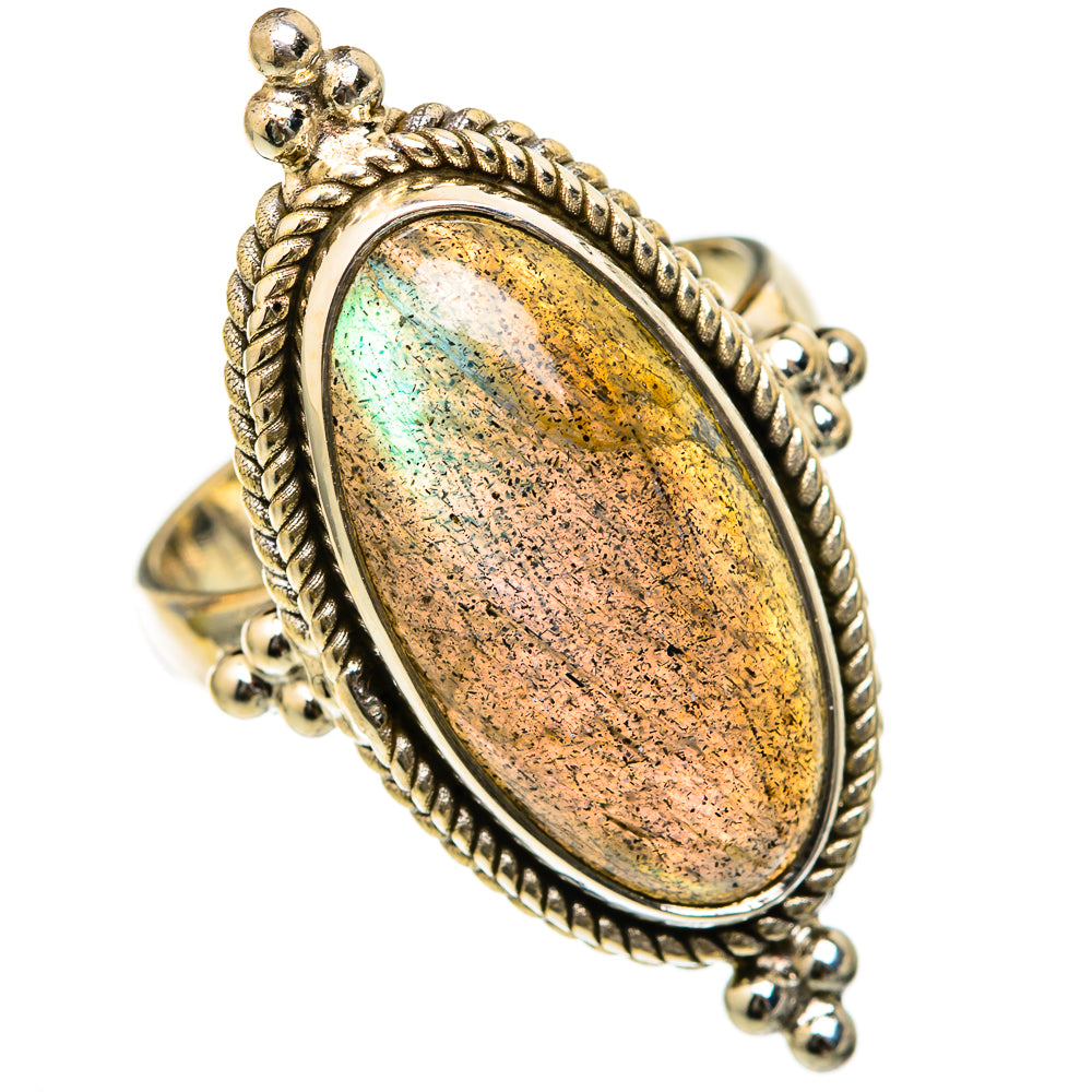 Labradorite Rings handcrafted by Ana Silver Co - RING103249 - Photo 2