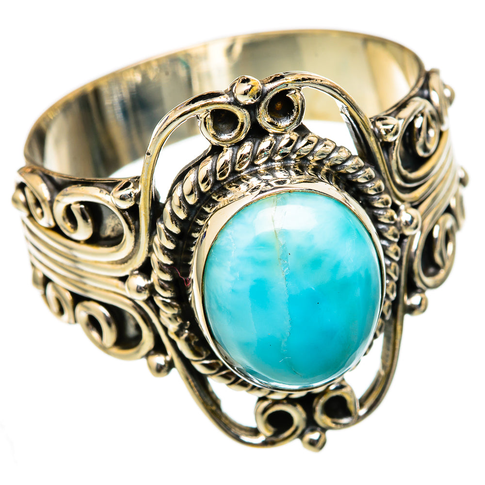 Larimar Rings handcrafted by Ana Silver Co - RING103270 - Photo 2