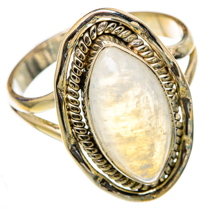 Rainbow Moonstone Rings handcrafted by Ana Silver Co - RING103283 - Photo 2