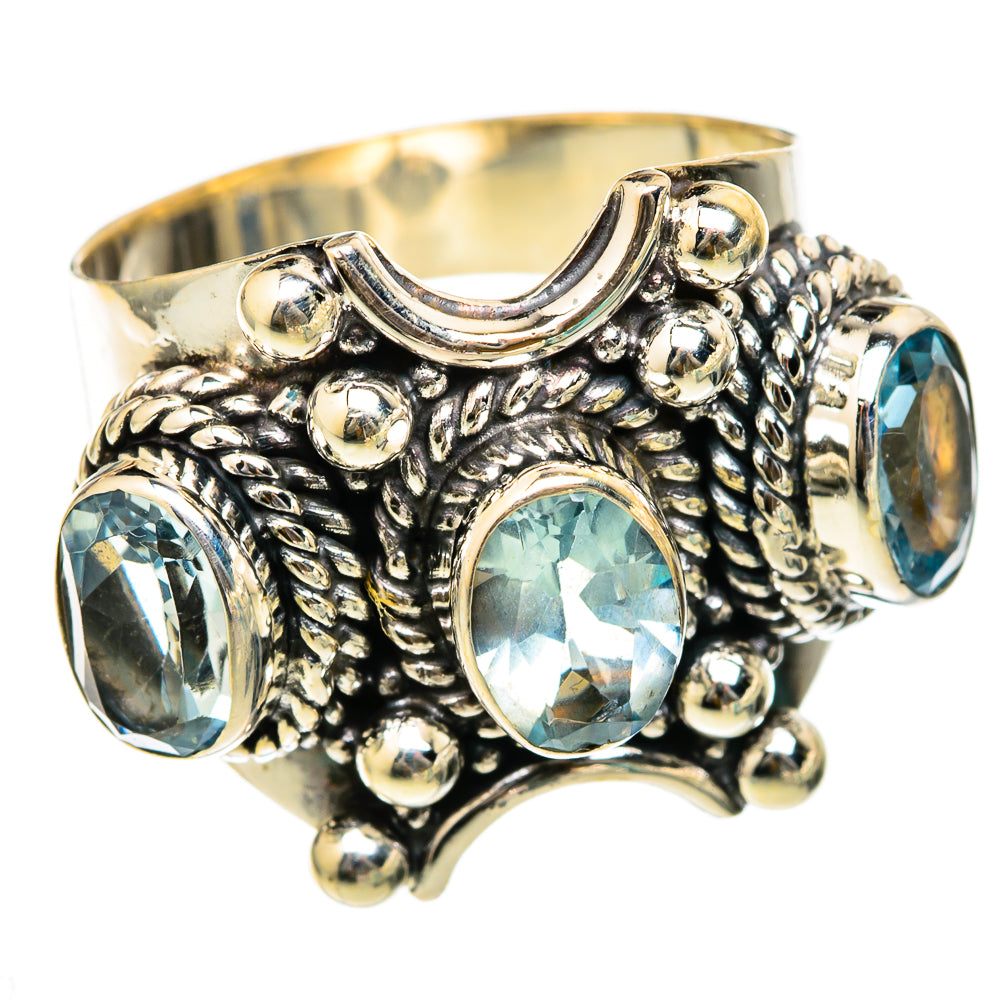Blue Topaz Rings handcrafted by Ana Silver Co - RING103290 - Photo 2