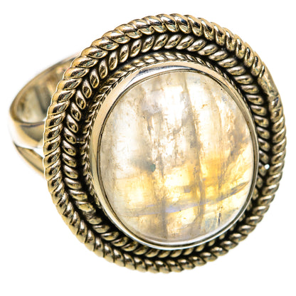 Rainbow Moonstone Rings handcrafted by Ana Silver Co - RING103300 - Photo 2