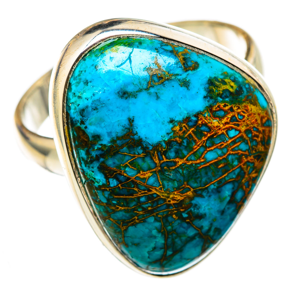Chrysocolla Rings handcrafted by Ana Silver Co - RING103309 - Photo 2