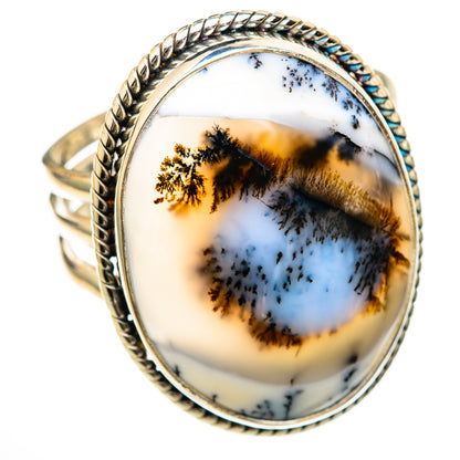 Dendritic Opal Rings handcrafted by Ana Silver Co - RING103323