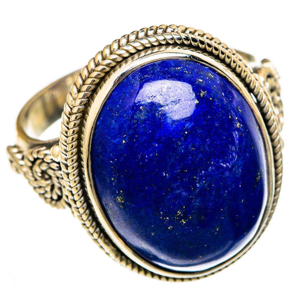 Lapis Lazuli Rings handcrafted by Ana Silver Co - RING103333 - Photo 2