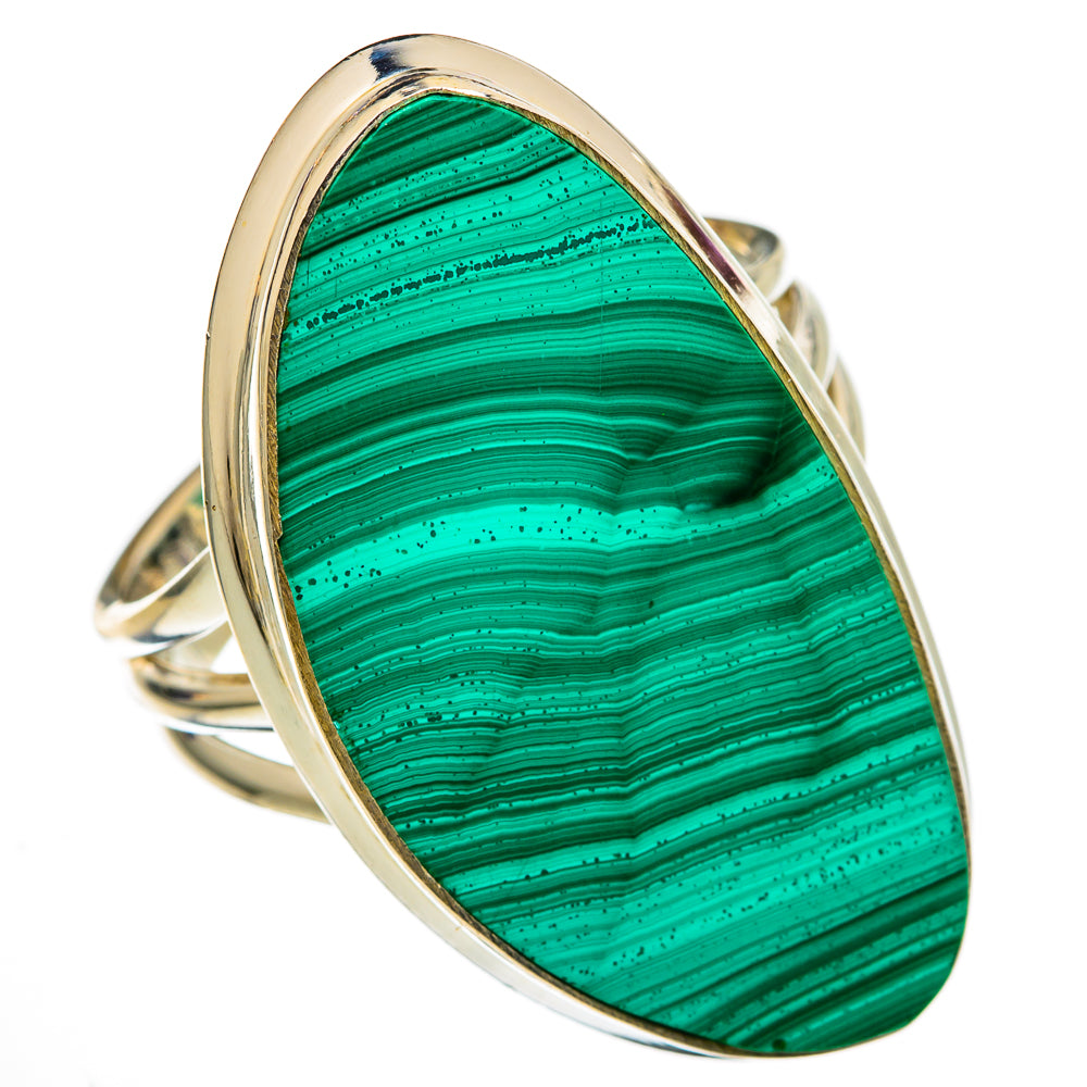 Malachite Rings handcrafted by Ana Silver Co - RING103345