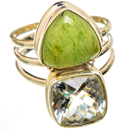 Green Aventurine Rings handcrafted by Ana Silver Co - RING103347 - Photo 2