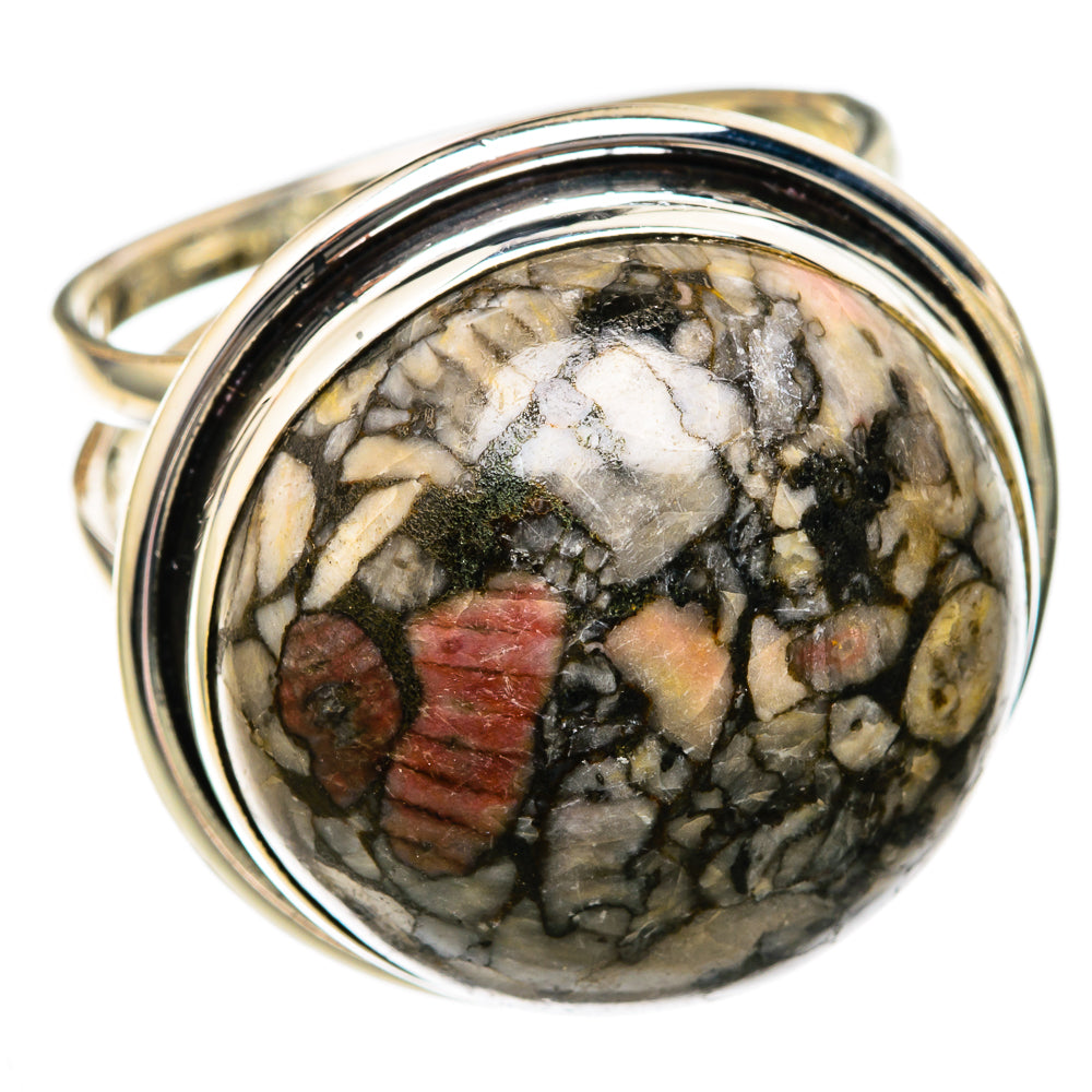 Crinoid Fossil Rings handcrafted by Ana Silver Co - RING103354 - Photo 2