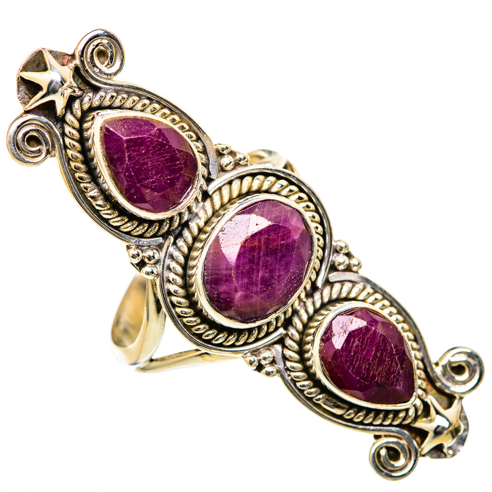 Mediterranean Red Coral Rings handcrafted by Ana Silver Co - RING103359 - Photo 2