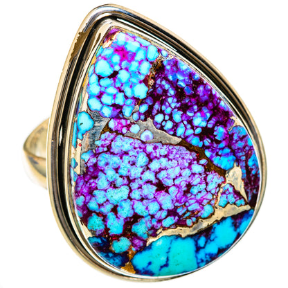 Purple Copper Turquoise Rings handcrafted by Ana Silver Co - RING103371