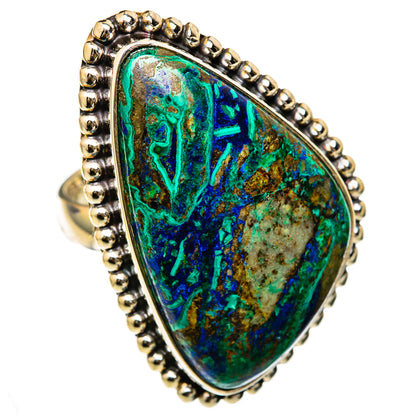Azurite Malachite Rings handcrafted by Ana Silver Co - RING103379