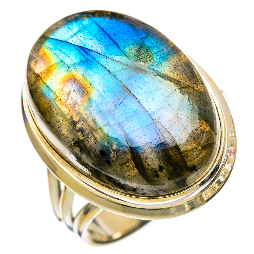Labradorite Rings handcrafted by Ana Silver Co - RING103382