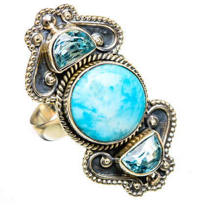 Larimar Rings handcrafted by Ana Silver Co - RING103383