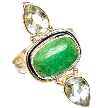 Green Aventurine Rings handcrafted by Ana Silver Co - RING103395 - Photo 2