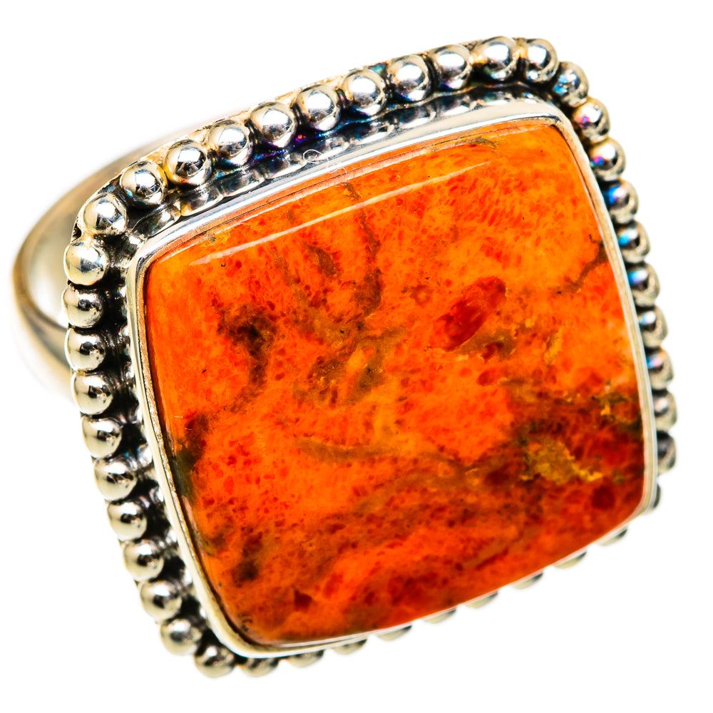 Sponge Coral Rings handcrafted by Ana Silver Co - RING103407 - Photo 2