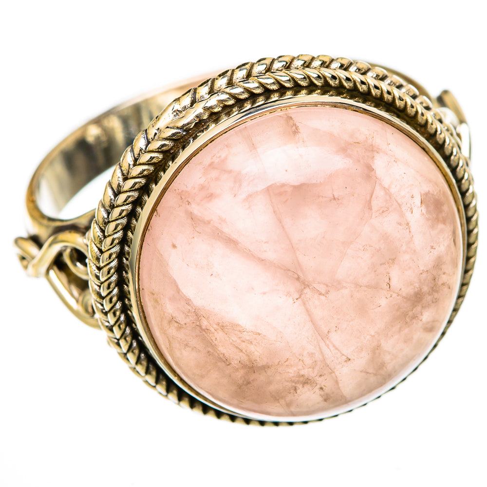 Rose Quartz Rings handcrafted by Ana Silver Co - RING103410 - Photo 2