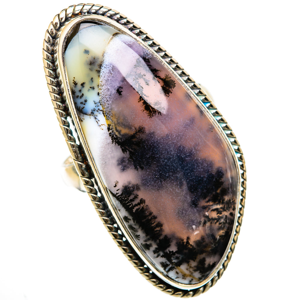 Dendritic Opal Rings handcrafted by Ana Silver Co - RING103425