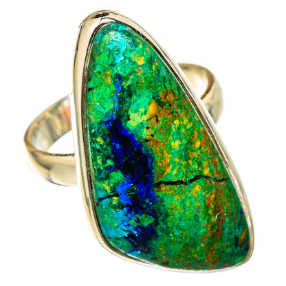 Azurite Malachite Rings handcrafted by Ana Silver Co - RING103427