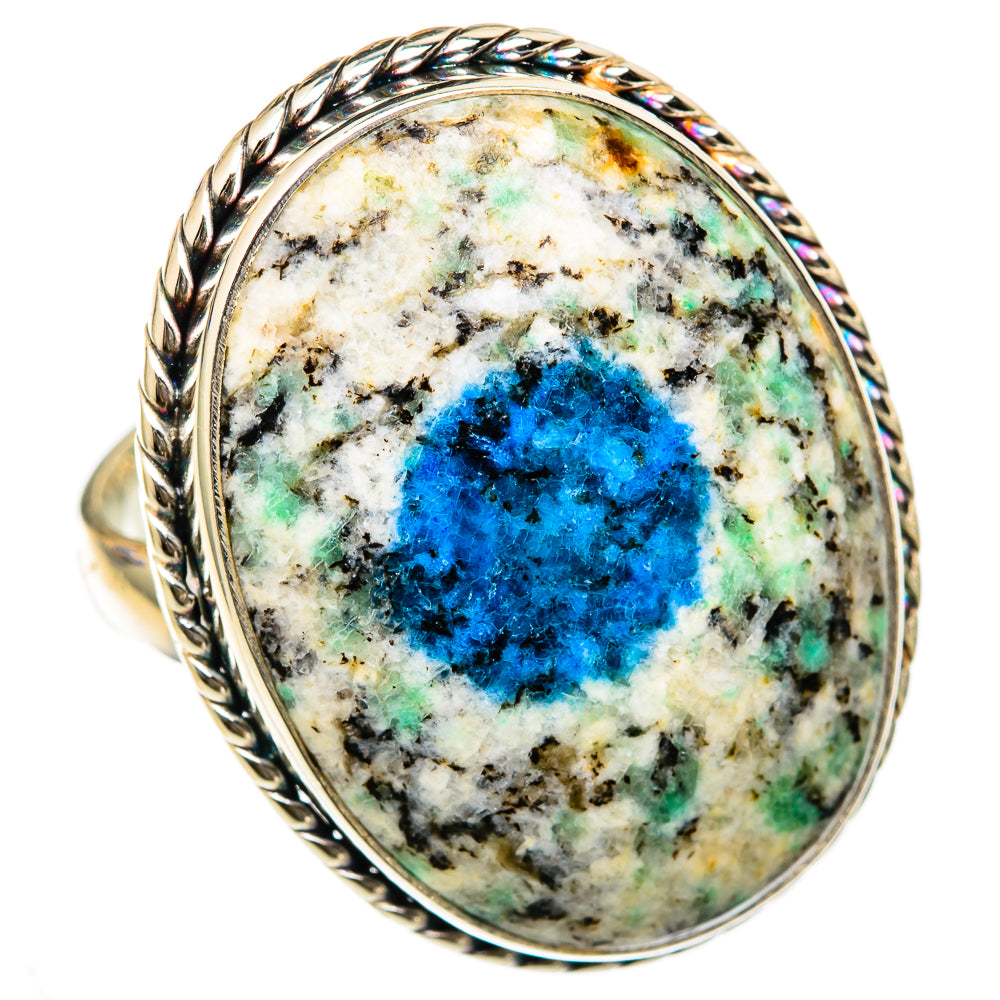 K2 Blue Azurite Rings handcrafted by Ana Silver Co - RING103430 - Photo 2