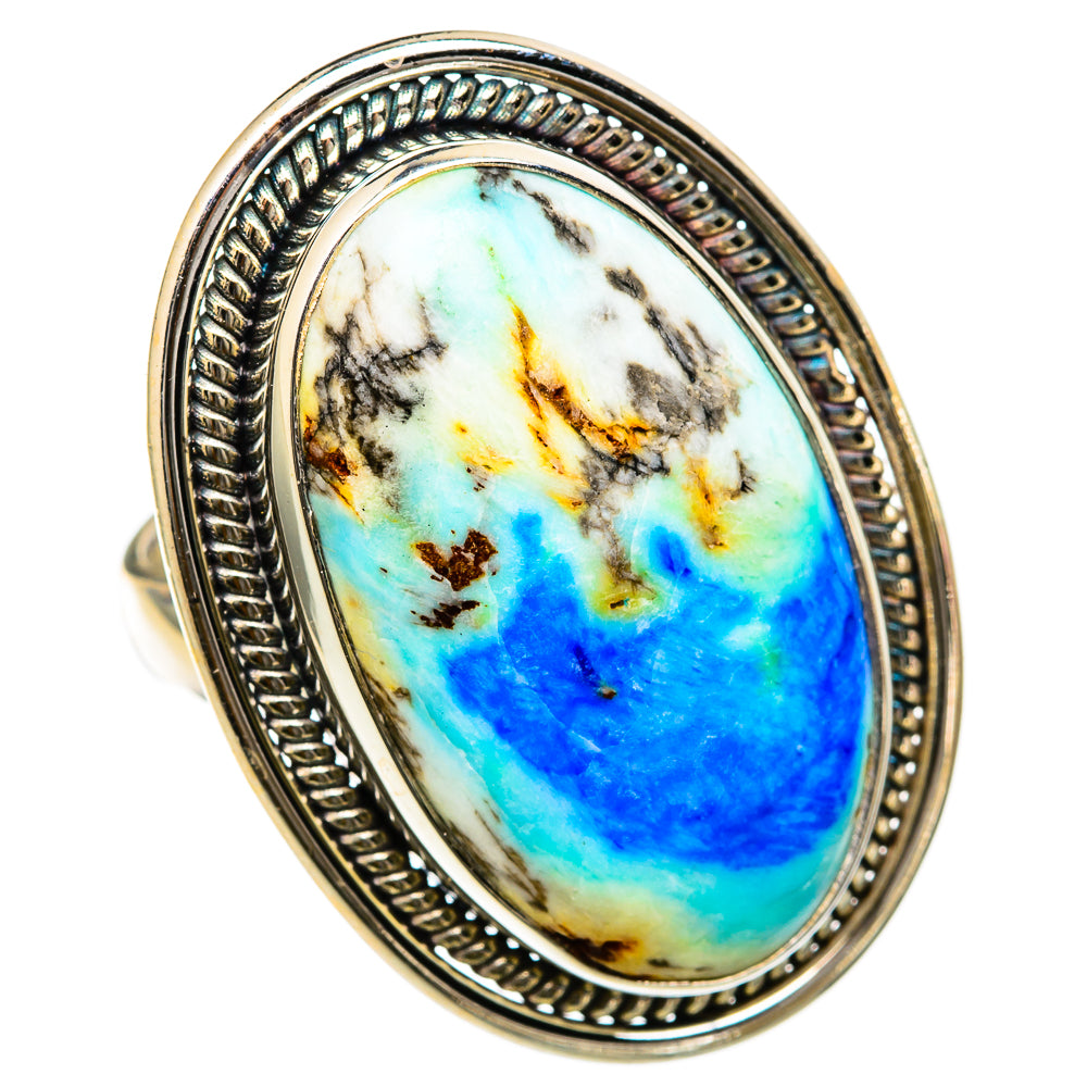 Azurite Rings handcrafted by Ana Silver Co - RING103436