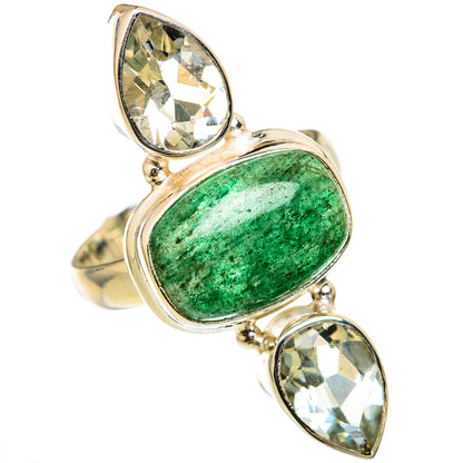 Green Aventurine Rings handcrafted by Ana Silver Co - RING103438 - Photo 2
