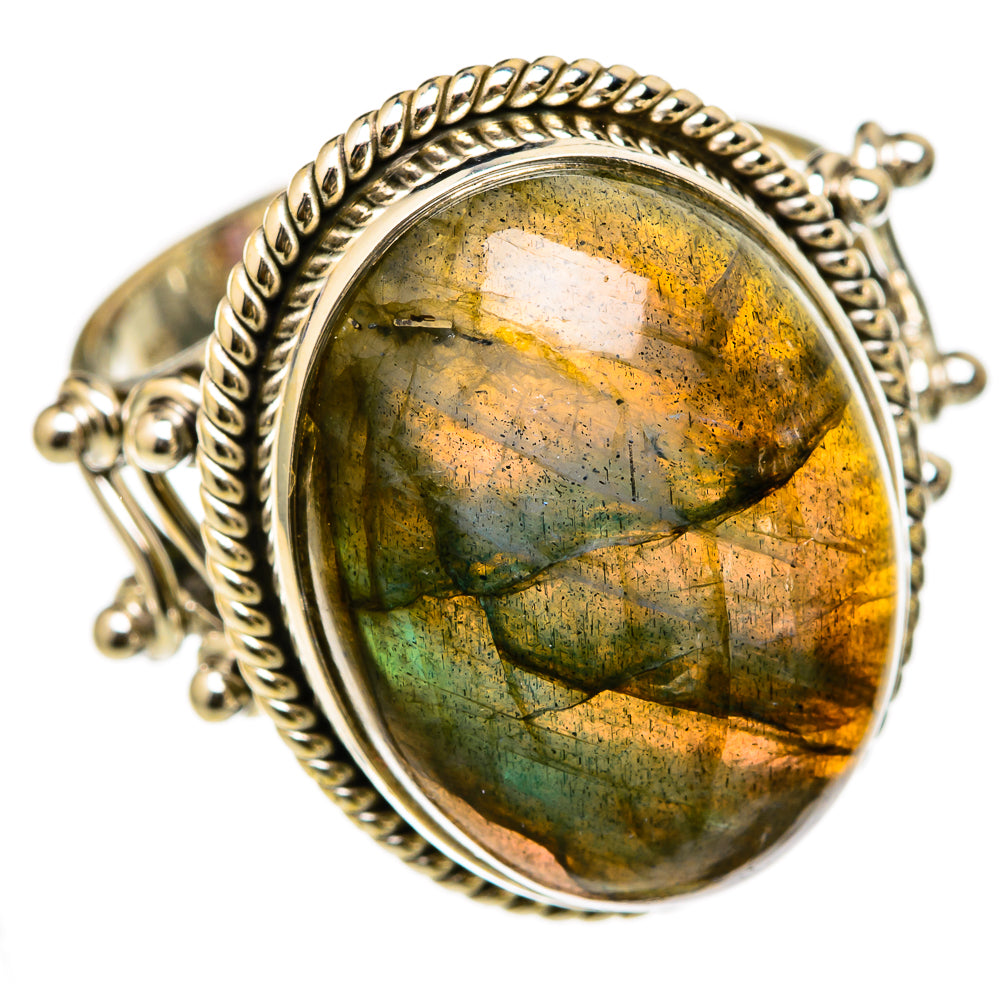 Labradorite Rings handcrafted by Ana Silver Co - RING103439 - Photo 2