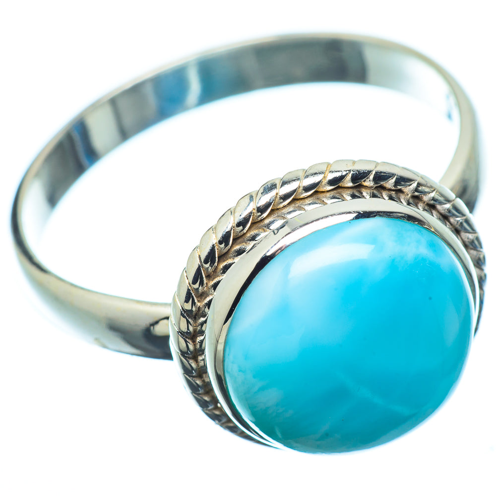 Larimar Rings handcrafted by Ana Silver Co - RING10343