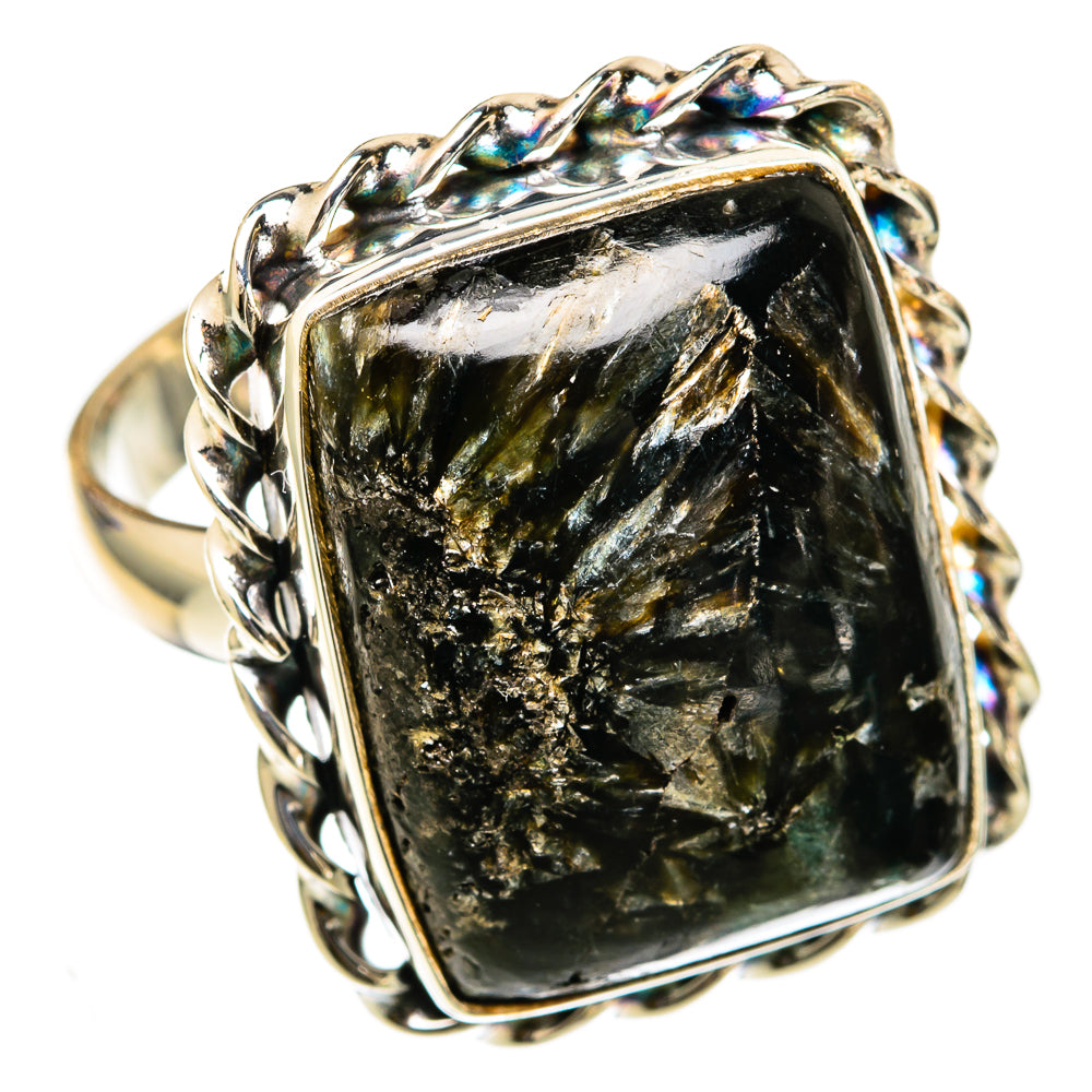Seraphinite Rings handcrafted by Ana Silver Co - RING103441 - Photo 2