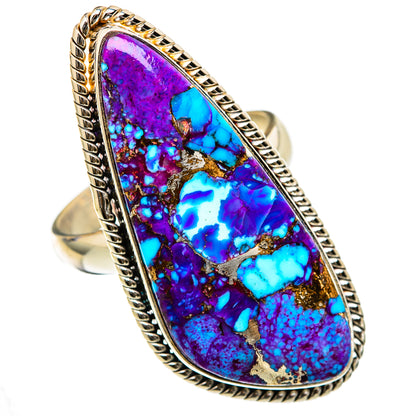 Purple Copper Turquoise Rings handcrafted by Ana Silver Co - RING103452 - Photo 2