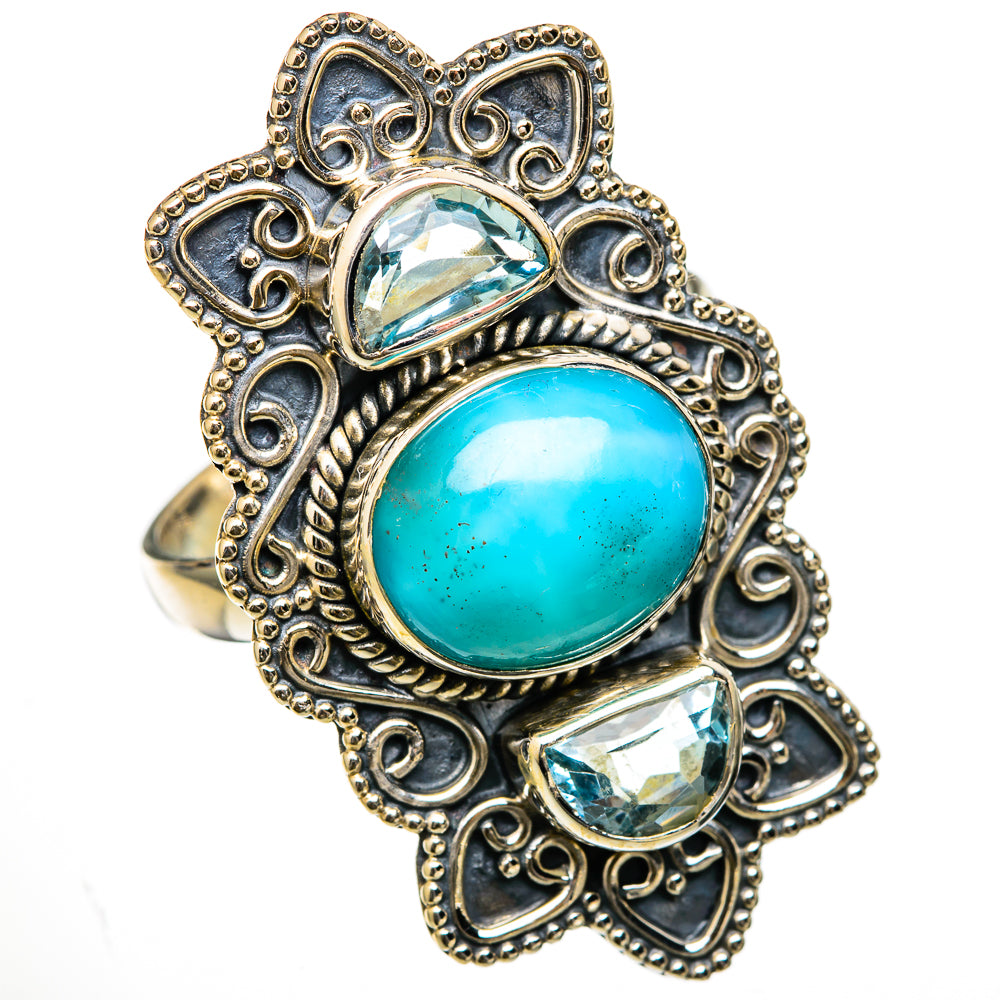 Larimar Rings handcrafted by Ana Silver Co - RING103469